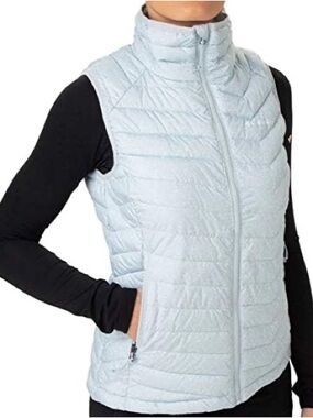 Columbia Powder-Lite Omni-heat Insulated Puffer Vest Light Blue, size M